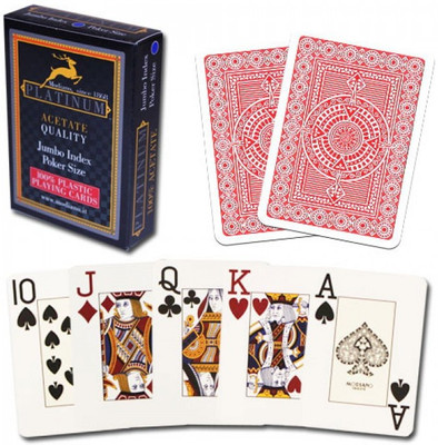 

Modiano Platinum Pack of 10 decks- Red and Blue Board Game