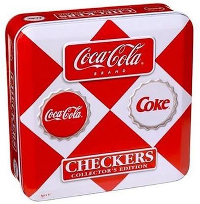 

Vintage Sports Cards Inc Coca Cola Checkers In A Tin Board Game