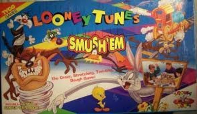 Tyco Looney Tunes Smush'Em (The Crazystretchingtwistingdough ) Board Game