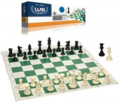 

We Games Best Value Tournament Chess Set 90% Plastic Filled Chess Board Game