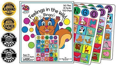 

Bright Spots Games Feelings In The Wild Bingo (Play Therapy ) Board Game