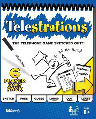 

USAopoly Telestrations 6 Player Family Pack Board Game