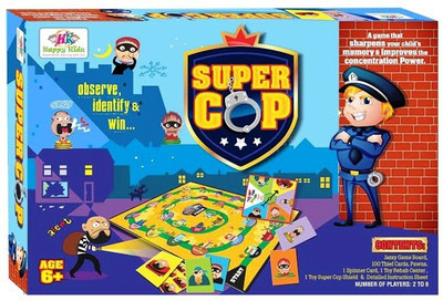 

Jaibros Chor Sipahi The Super Cop - A game that Sharpens your Child's Memory Board Game