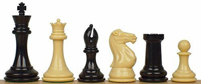 The Chess Store Professional Plastic Chess Set Black & Camel Pieces 4125" Board Game