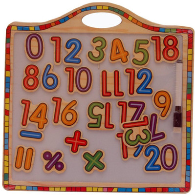 

Smiles Creation Magnetic Wooden Writing Board With Colourful Numericals Board Game