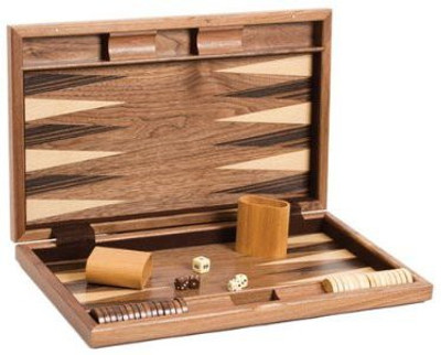 

CHH 19 Fancy Walnut Backgammon Set Board Game