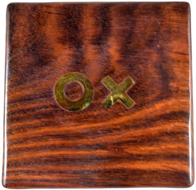 

Craftuno Handcrafted Wooden Tic Tac Toe In Box Board Game