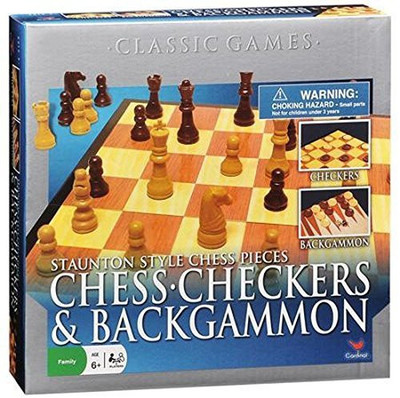 

Cardinal Industries Chess/Checkers And Backgammon Set Board Game