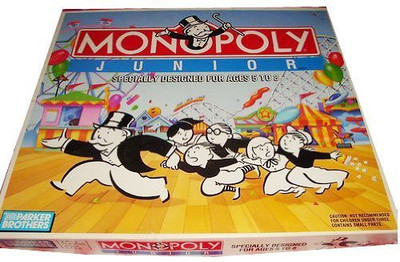 

Parker Brothers Monopoly Junior 1990 Vintage Board Game