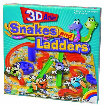 

New Entertainment 3D Snakes And Ladders Board Game