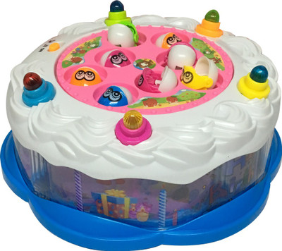 

Emob Rotating Happy Birthday Musical Fishing Board Game with Colourful Lights Complete Family Entertainment Board Game