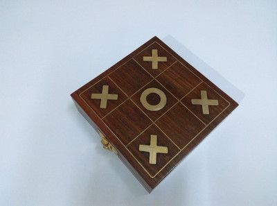 

Kartique Wooden Tic Tac Toe ( Noughts and crosses ) Game For Kids Board Game