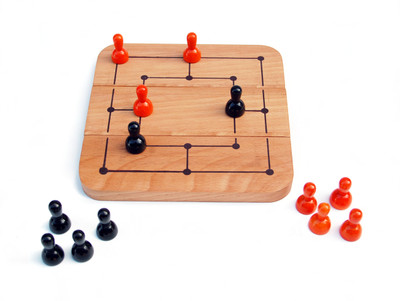

Maya Organic Six Men's Morris Board Game