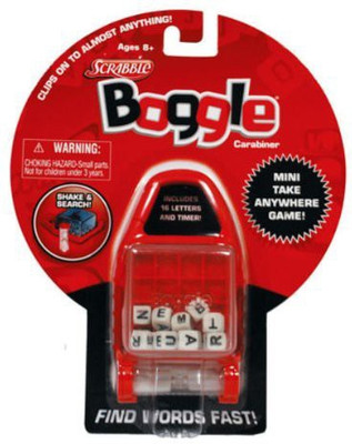 

Basic Fun Scrabble Boggle Carabiner Keychain Board Game
