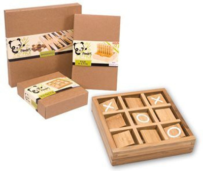 Schylling Bamboo Tic Tac Toe Board Game