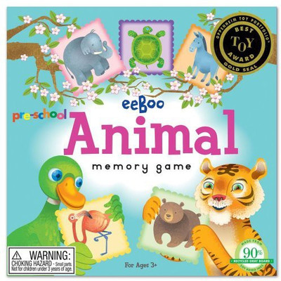 

eeBoo Preschool Animal Memory Board Game