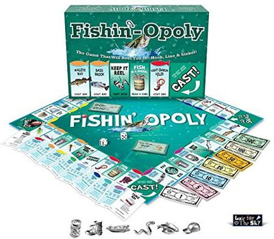 

Late for the Sky Fishin'-Opoly Board Game