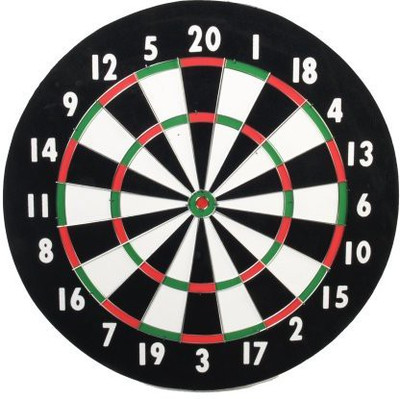 

Classic Game Collection Classic Old English Style 18 Inch Double Sided Dart + 6 Board Game
