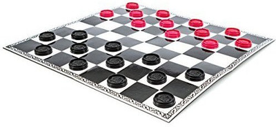 

Orange Shopping Deals 12" X 12" Folding Checkers Board Game