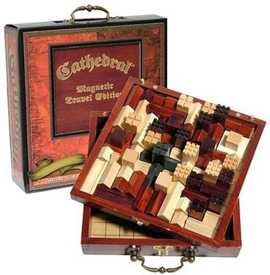 

Family Games Cathedral Wood Portable Travel Strategy Board Game