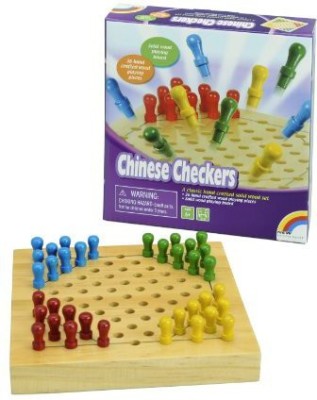 

Intex Syndicate LTD Mini Wooden Chinese Checkers Board Game