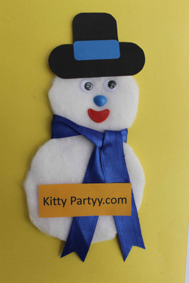 

Kitty Partyy.com Christmas Theme Snowman Handmade Tambola Tickets Board Game