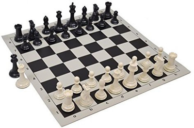 

Wholesale Chess Quadruple Weighted Chess Pieces And Vinyl Ivory/Black Board Game