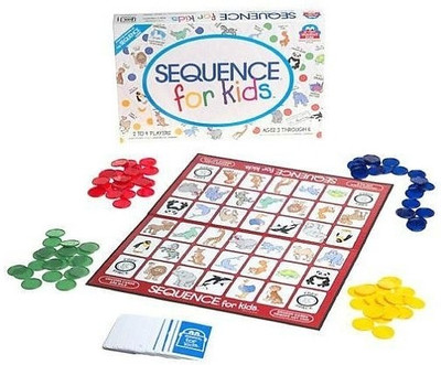 

Jax Sequence for Kids For 2 To 4 Players Board Game