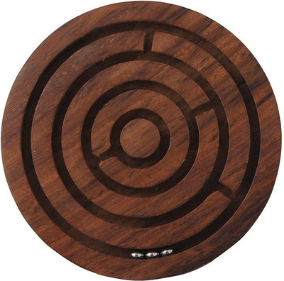 

Nakkashee Labyrinth, Ball-In-A-Maze Puzzles, Handcrafted Wooden Board Game
