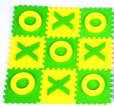 

Cutez Tic Tac Toe Yellow Green Board Game