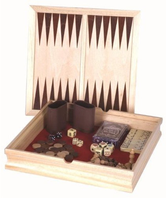 

Board Games 6 In 1 Combination Set Checkerschessbackgammonpoker Board Game