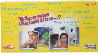 Tactic When was the Last Time Board Game