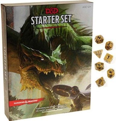 

Deluxe Games and Puzzles Dungeons & Dragons Starter Set _ With Bonus Gold Swirl Board Game