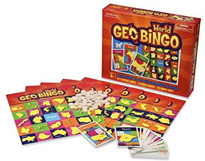 

Geotoys Geobingo World Educational Geography Board Game