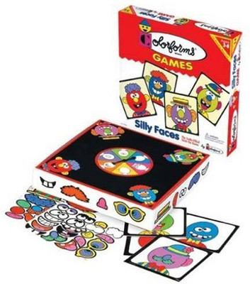 

University Games Colorforms Silly Faces Stickons Board Game