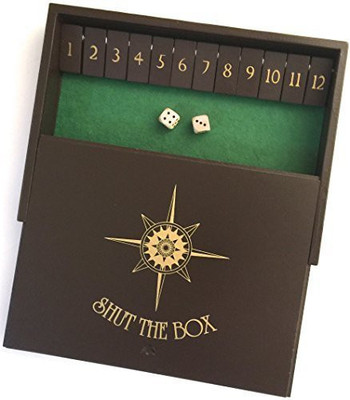

Sterling Gaming Sterlingwooden Shut The Box ~ 12 Numbers Board Game