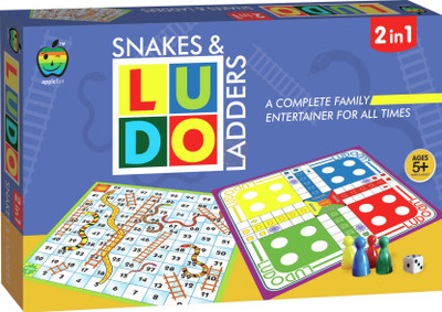 

Apple Fun 2 in 1 Snakes & Ladders And Ludo Board Game