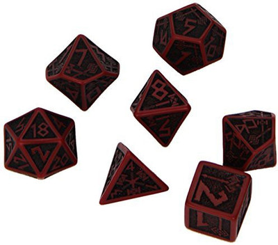 

Q Workshop Dwarven Dice Red/Black (7) Board Game
