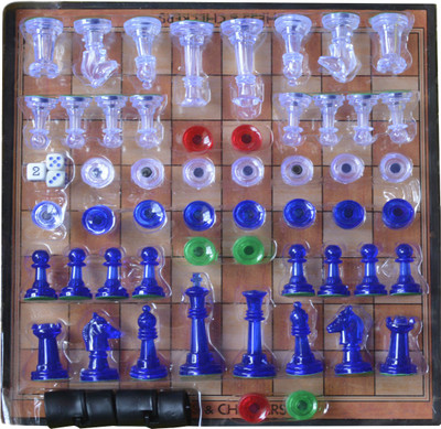 

Nana Creation All In One Magnetic Chess, Ludo, Snakes & Ladders, Checker, & More Board Game