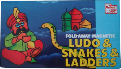 

United Toys Fold-away Magnetic Ludo & Snakes & Ladders Board Game