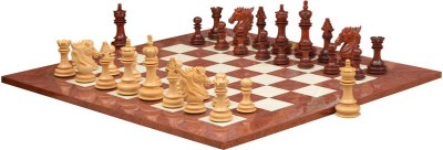 

Chessbazaar Dragon Knight Series Set & Red Ash Burl Maple Hi Gloss Finish Board Game