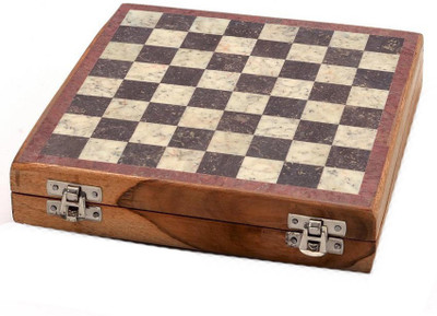

Pooja Creation 20 Cm Shatranj Of White And Black Marble Board Game