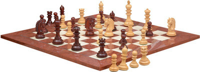 

Chessbazaar Hurricane Luxury Series Set & Red Ash Burl Maple Hi Gloss Finish with Free Wooden Storage Box Board Game