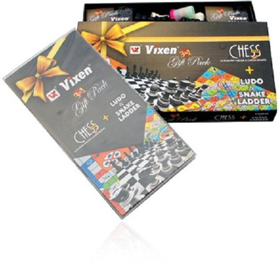 

Vixen 3 in 1 Ludo Snake & Ladder Board Game