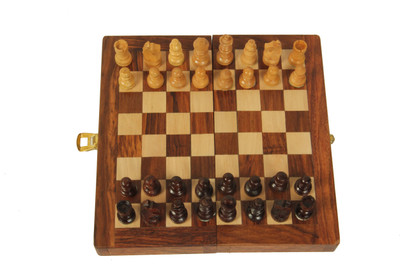 

AVM 7" Magnetic Folding Chess Set With Coins Board Game