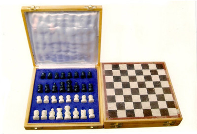 

Radhey Marble Shatranj Made Byto Pure Stone Board Game