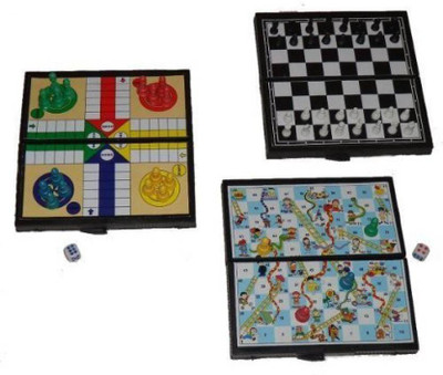 

Sports Solutions Travel Fun Pocket Magnetic Ludo, Snakes & Ladder Board Game