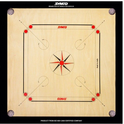 

SYN6 Full Set (Carrom Board+Striker+Coins+Powder) Board Game
