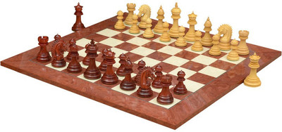 

Chessbazaar Ferocious Elite Series Set & Red Ash Burl and Maple Board Game