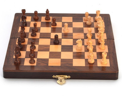 

Kiran Udyog Designer Wooden Chess Board Handicraft Gift -115 Board Game